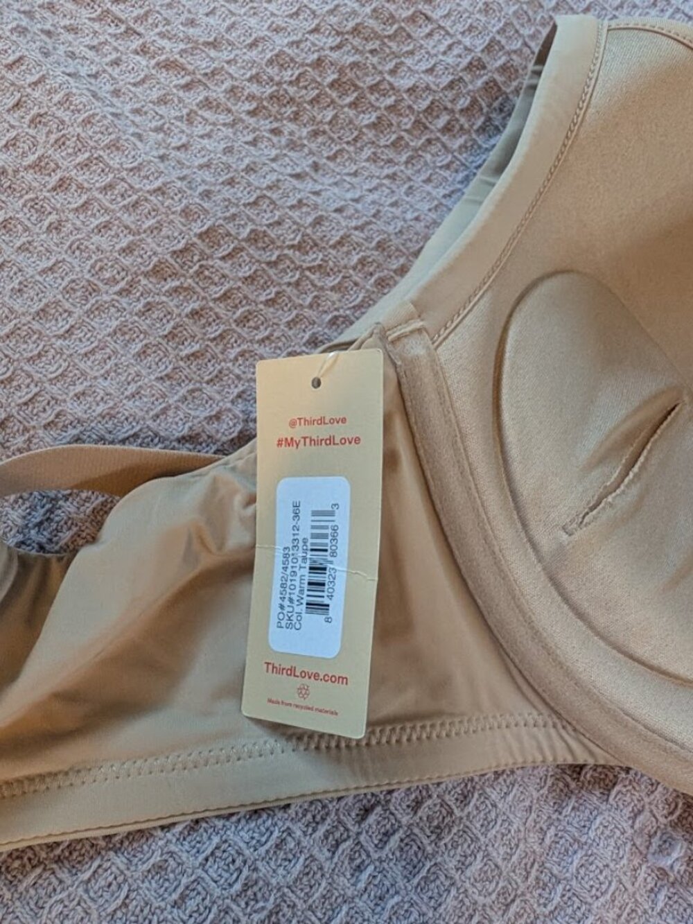 ThirdLove 36E 24/7 Classic Uplift Plunge Bra – Warm Taupe – NWT - Picture 4 of 4